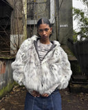 White Luxury Thick Warm Faux Fur Jacket