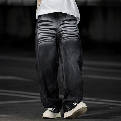 Trendy American Style High Street Graffiti Jeans