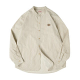 Soft Striped Loose Fit Collar Shirt