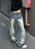 Streetwear Blue Goth Baggy Denim Jeans