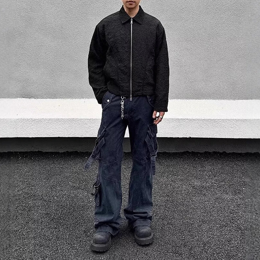 American Style Retro Trend Slim Baggy Jeans