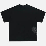 Grunge Eye Cross Graphic Printed T-Shirt