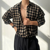 Retro Classic Fashionable Loose Fit Long Sleeve Shirt
