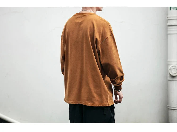 Versatile Blank Long Sleeve T-shirt