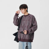 Cozy Textured Raglan Crew Neck Sweatshirt