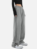 Versatile Wide-leg High Waist Sweatpants