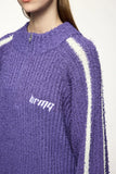 Textured Stripe Knitted Sweater