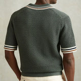 Men's Stylish Hollow Out Knitted Shirt