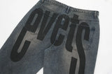 Retro High Street Double-Sided Printed Jeans