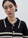 Women Casual Spring Ethereal Striped Knitted Cardigan