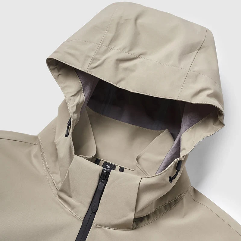 High-Collar Zipper Jacket