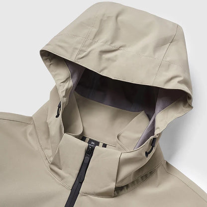 High-Collar Zipper Jacket