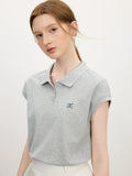 Women Youthful Summer Sporty Linen Blend T-Shirt