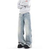 Vintage Streetwear Casual Blue Gothic Aesthetic Jeans