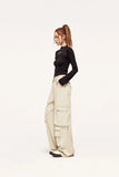 Multi Pockets Wide Leg Cargo Pants