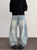 Blue Summer Cool High Waist Baggy Jeans