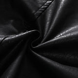 Streetwear High Collar Motorcycle Leather Jacket
