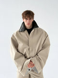 Flattering Chic Pocket Splicing Collar Jacket