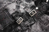 Minimalist Graffiti Printed Loose Hip Hop Jacket