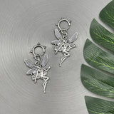 Vintage Fairy Angel Drop Hoop Earring