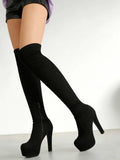 Winter Sexy Zip Detail High Heels Boots