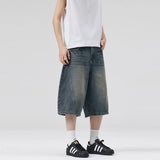 Y2K Distressed Oversized Denim Short