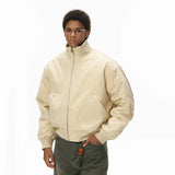 Cleanfit Deconstructed Stand Collar Bomber Jacket