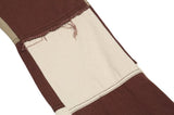 Color Block Brown Baggy Denim Pants