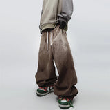 Men's Punk Scimitar Baggy Wide-Leg Jeans