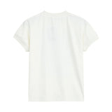 Versatile Sweet Bold Graphic Print Cotton T-Shirt
