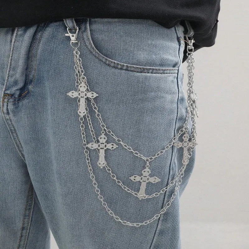 Punk Metal Waist Jeans Chain