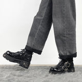 Gothic Platform Buckle Shoes