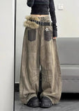 Durable High Street Curved Knife Denim Jeans