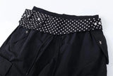 Y2K Hip Hop Spliced Pleated Sports Cargo Pant
