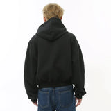 Double-layered Drawstring Hoodie