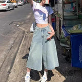 Y2K Wide-Leg Denim Jorts