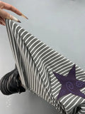 Wide Leg Star Print Japanese Style Sweatpants