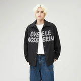Flattering Vintage Loose Casual Letter Jacket