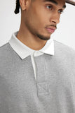 Placket Polo Solid Color T-Shirt
