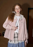 Youthful Floral Lace Collar Casual Jacket