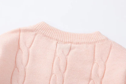 Y2K Colorful Gradient Cable Knit Sweater