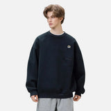 Streetwear Casual Embroidered O-Neck Sweatshirt