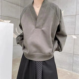 Cool Solid Color Shoulder Headrests Hoodie