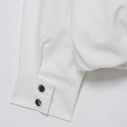Cozy Soft White High Neck Bomber Jacket