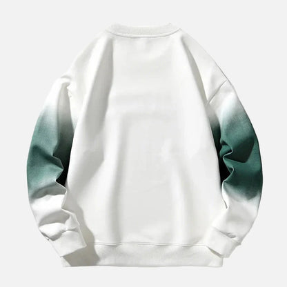 Gothic Oversized Gradient Letter Printed Sweatshirt