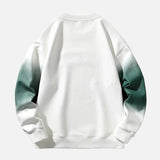 Gothic Oversized Gradient Letter Printed Sweatshirt