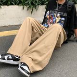 Versatile Loose Straight Cotton Wide Leg Pants