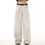 Retro Distressed Loose Droopy Jeans