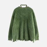 Cozy Butterfly Graphic Casual Fuzzy Sweater
