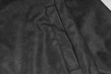 Chic Retro Letter Embroidery Leather Varsity Jacket